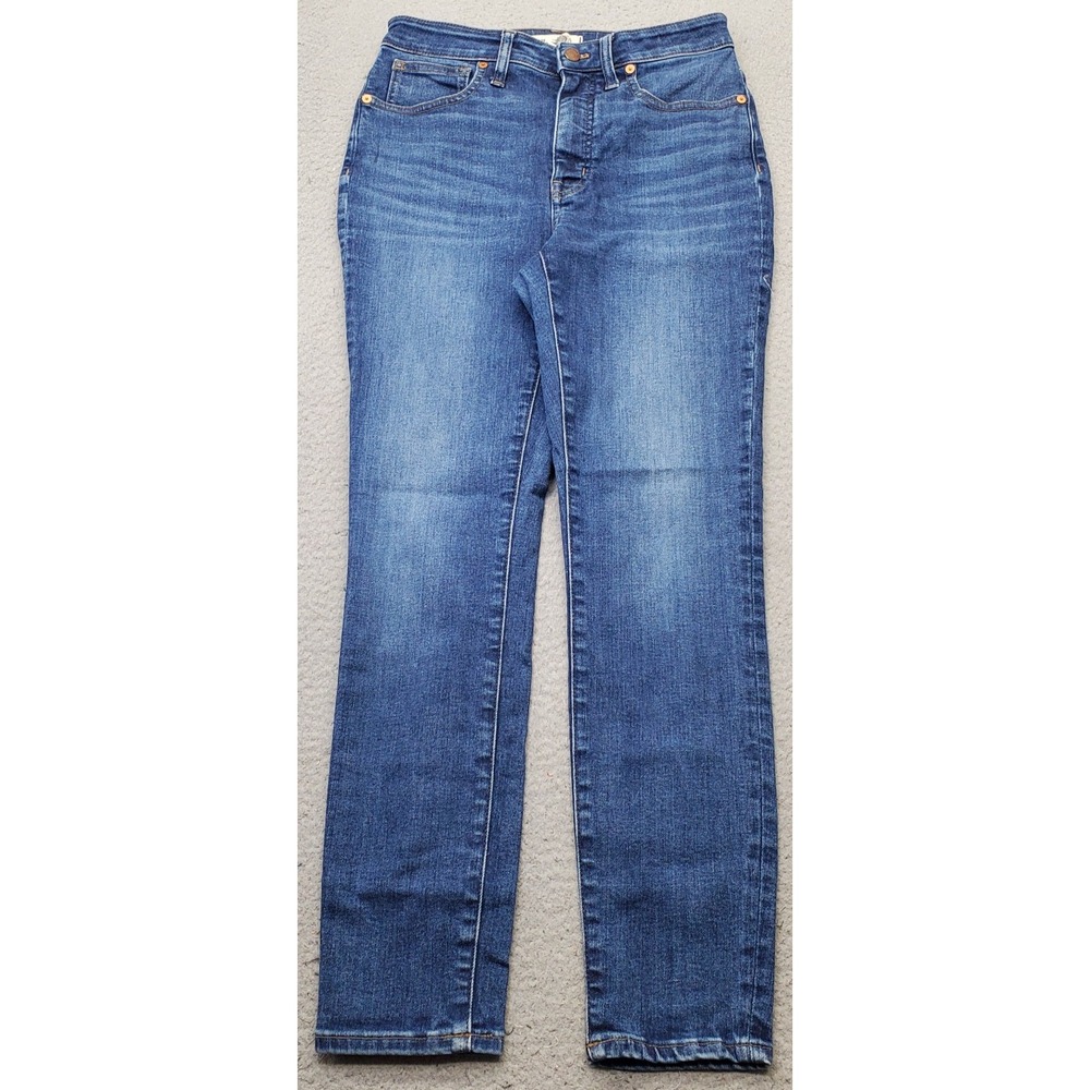 Madewell Curvy High-Rise Skinny Jeans Womens 27 Blue Denim Faded Medium Wash
